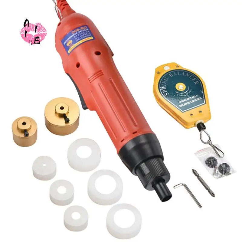 A11E-Handheld Electric Bottle Capping Machine Adjustable Screw Cap Tightening Tool For 10-50Mm Round Cap/Sprayer Cap