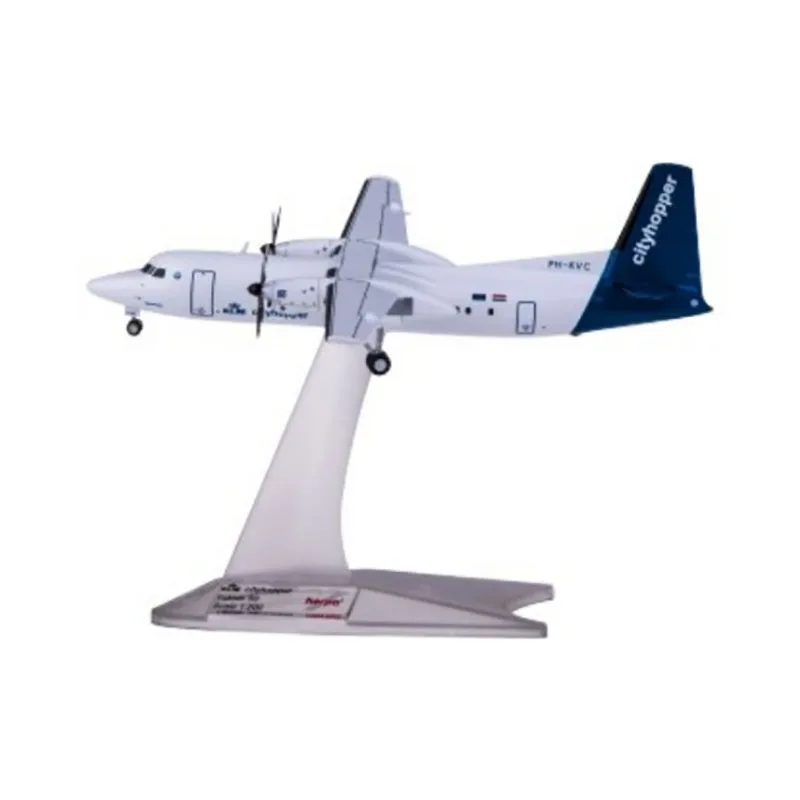 1:200 KLM 559652 Fokker 50 PH-KVC Diecast Alloy Model Toy Aircraft Plane Model Toy for Collection