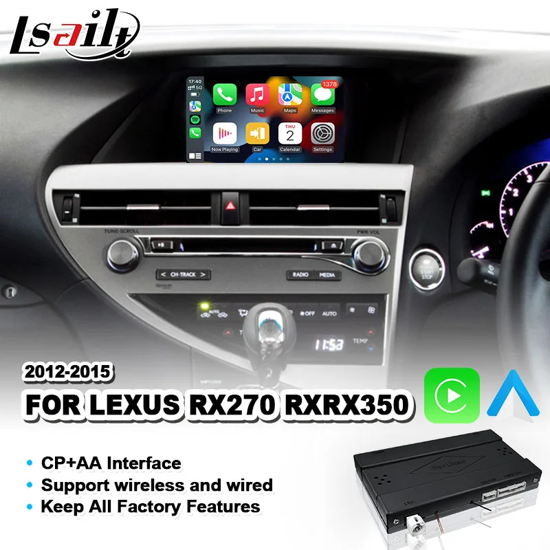 Lsailt CP AA OEM Integration Video Interface for Lexus RX 270 450h RX450H RX350 Mouse Control 2012-2015 RX270