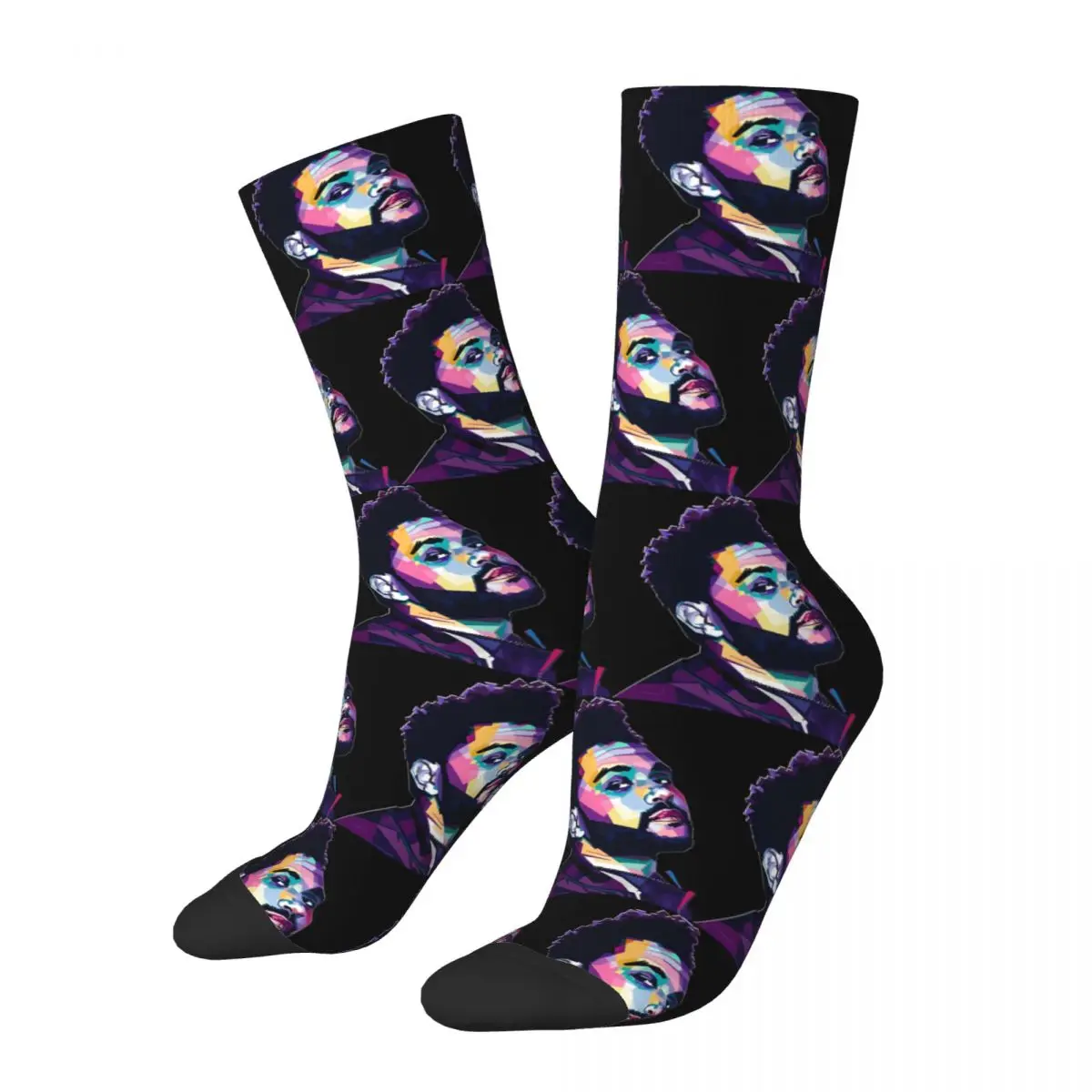 The Weeknd Blinding Lights Dawn FM Stockings Graphic Leisure Socks Autumn Anti-Slip Socks Adults Men Skateboard Quality Socks