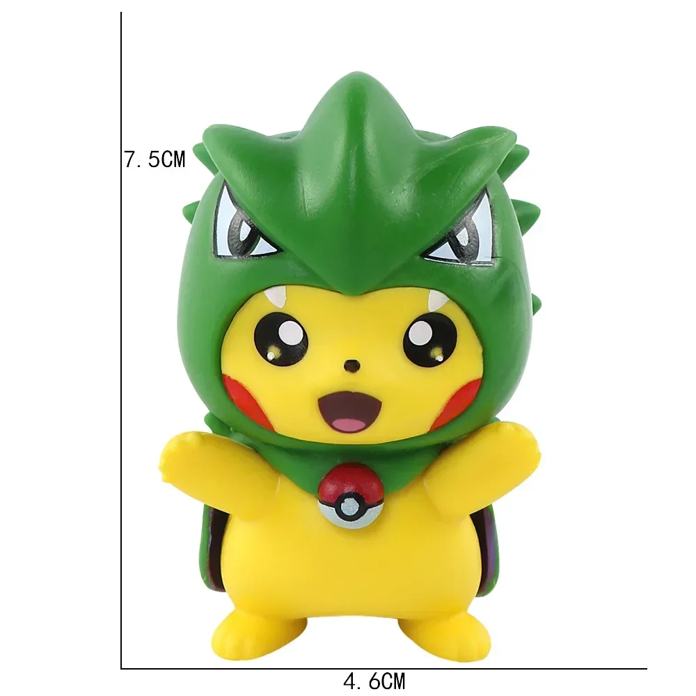 Pokemon Pikachu Cosplay Gengar Charizard Mimikyu Anime PVC Ornamento Giocattolo Carino Auto Costume Gioca Bambola Giocattolo Del Capretto Del Fumetto Regalo Di Compleanno