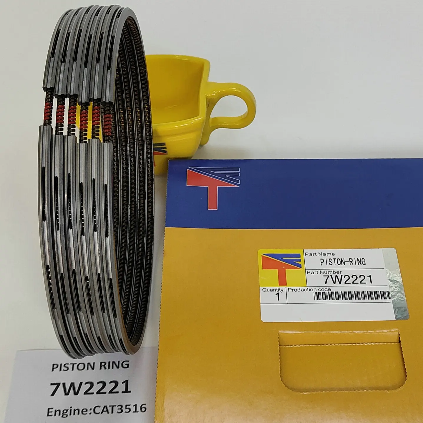 

Piston Ring, Oil Ring 7W2221 for Excavator CAT3516 Engine Parts