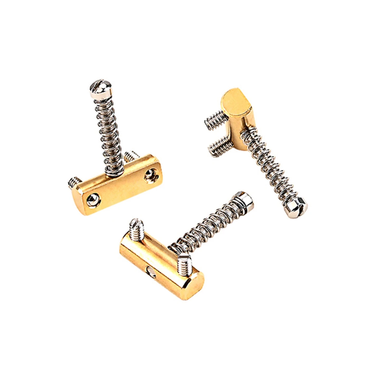 3Pcs Vintage Style Fixed Tele Electric Guitar Bridge Brass Saddles TL Bridge Guitar Parts