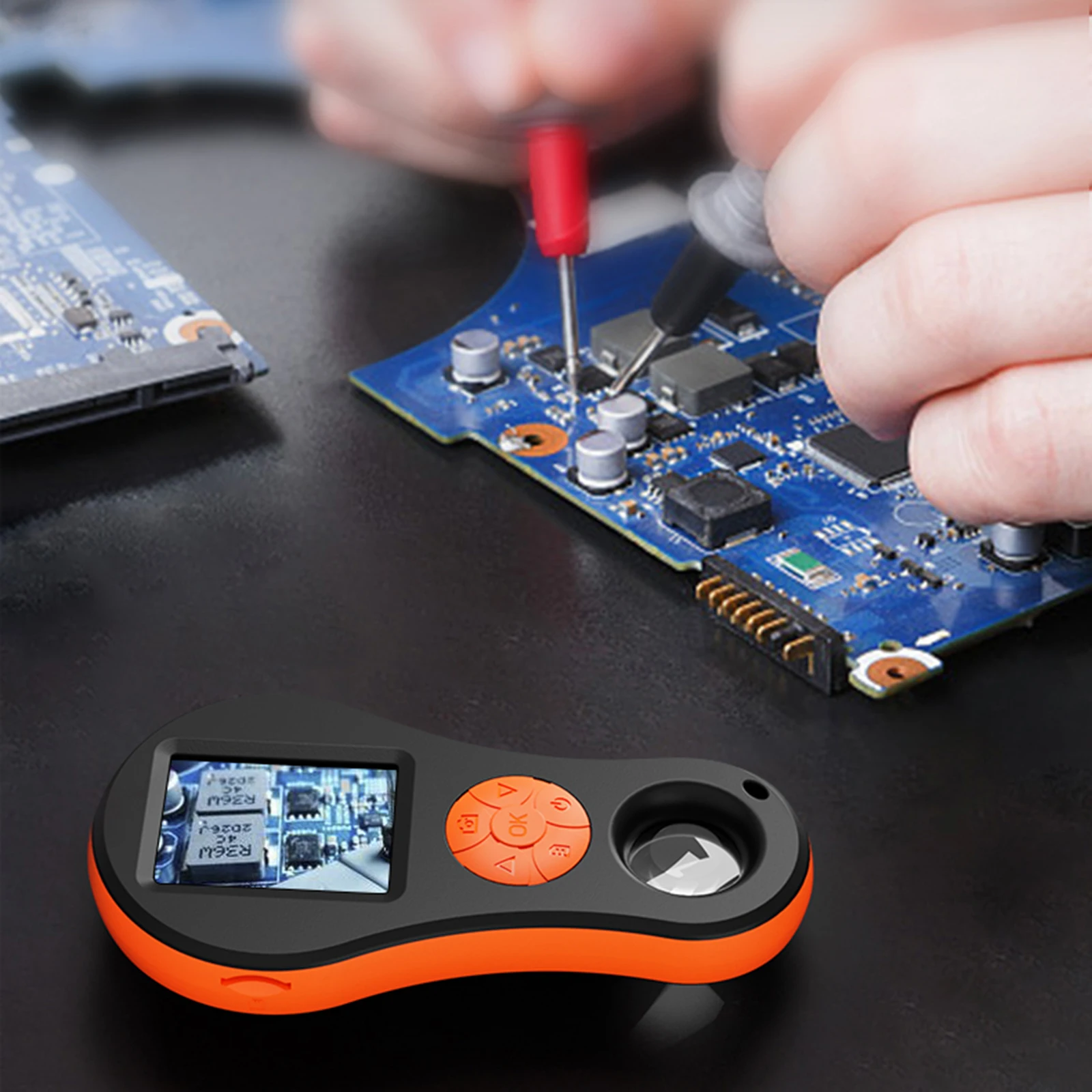 Magnifying Glass 2.0 Inch IPS Color Screen Handheld Digital Microscope with Light Portable Pocket Microscopes for Students