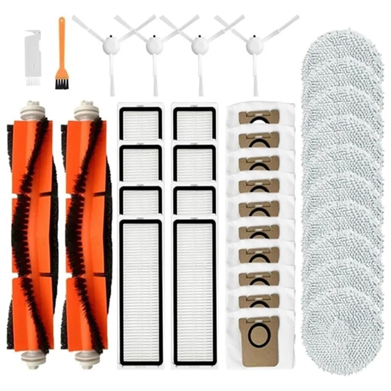 A44F-روبوت مكنسة كهربائية فرشاة جانبية رئيسية فلتر Hepa ممسحة قماش قطع غيار لـ Dreame Bot L10S Ultra/ S10/ S10 Pro