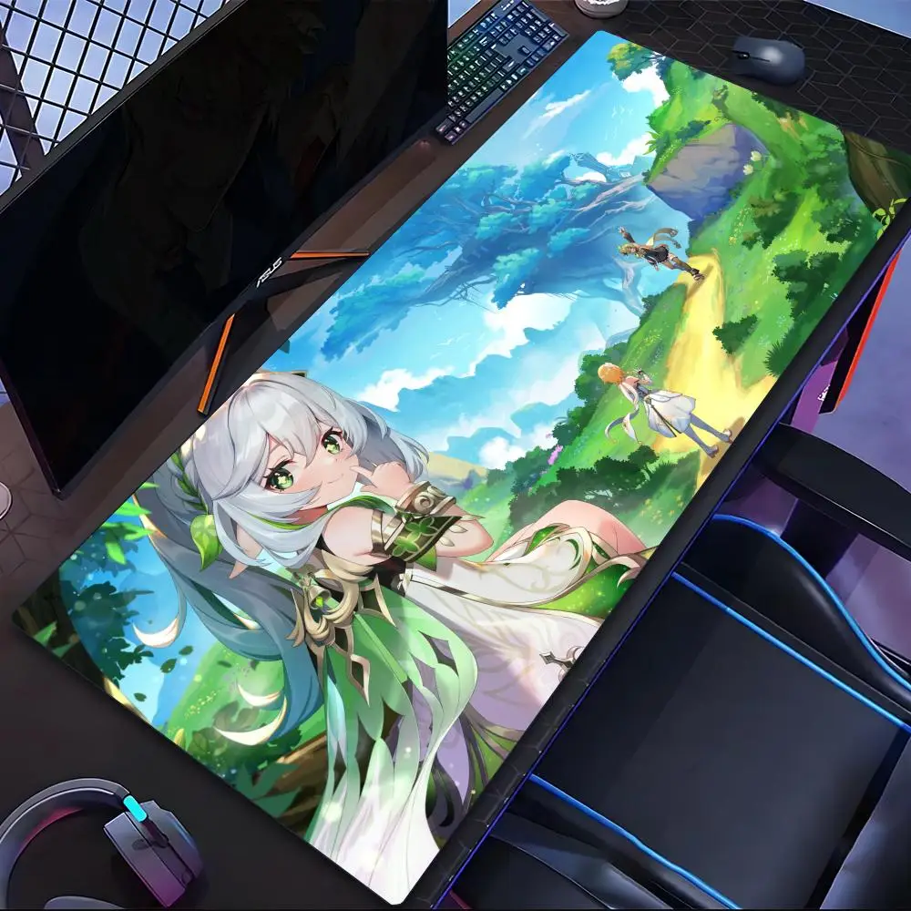 

Genshin Impact Nahida Mouse Pad Tablet mouse Pad Laptop xl desktop mouse pad, cute HD Rainbow Gaming keyboard pad, csgo Player