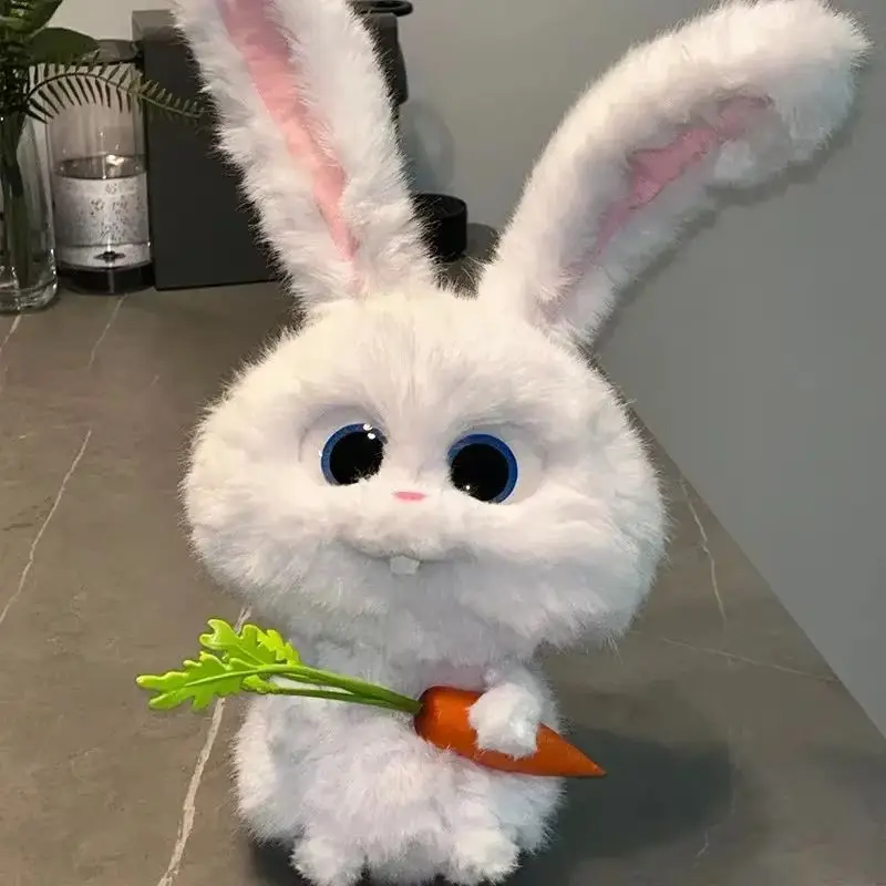 Snowball Plush Toys Disney Rabbit Plush Cute Carrots Movable Ears Cartoon Dolls Children's Birthday Toys Girls' Holiday