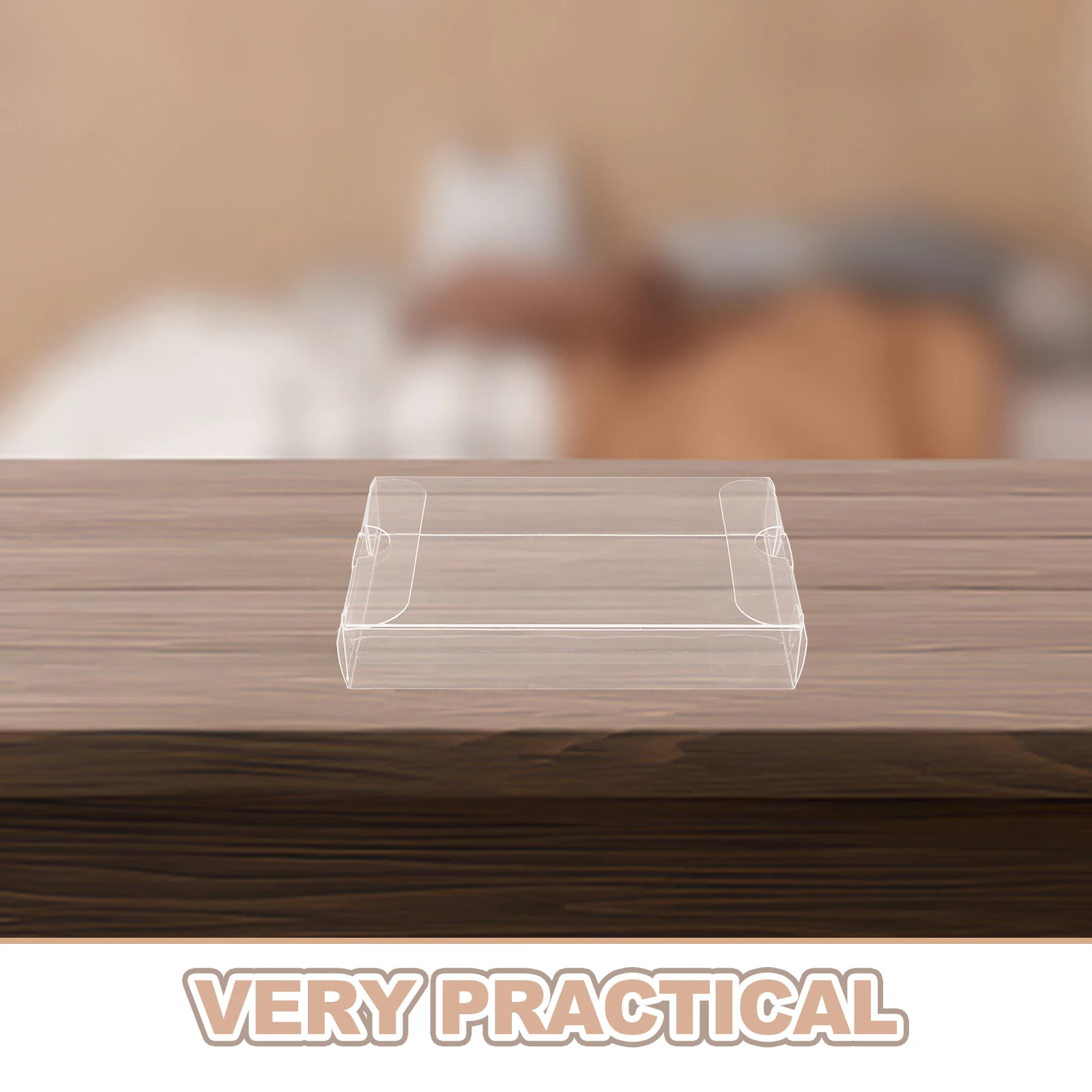   10 قطع من صندوق تخزين الشريط، علبة منتج كاسيت مع غطاء لهواة جمع الحاويات من مادة PVC