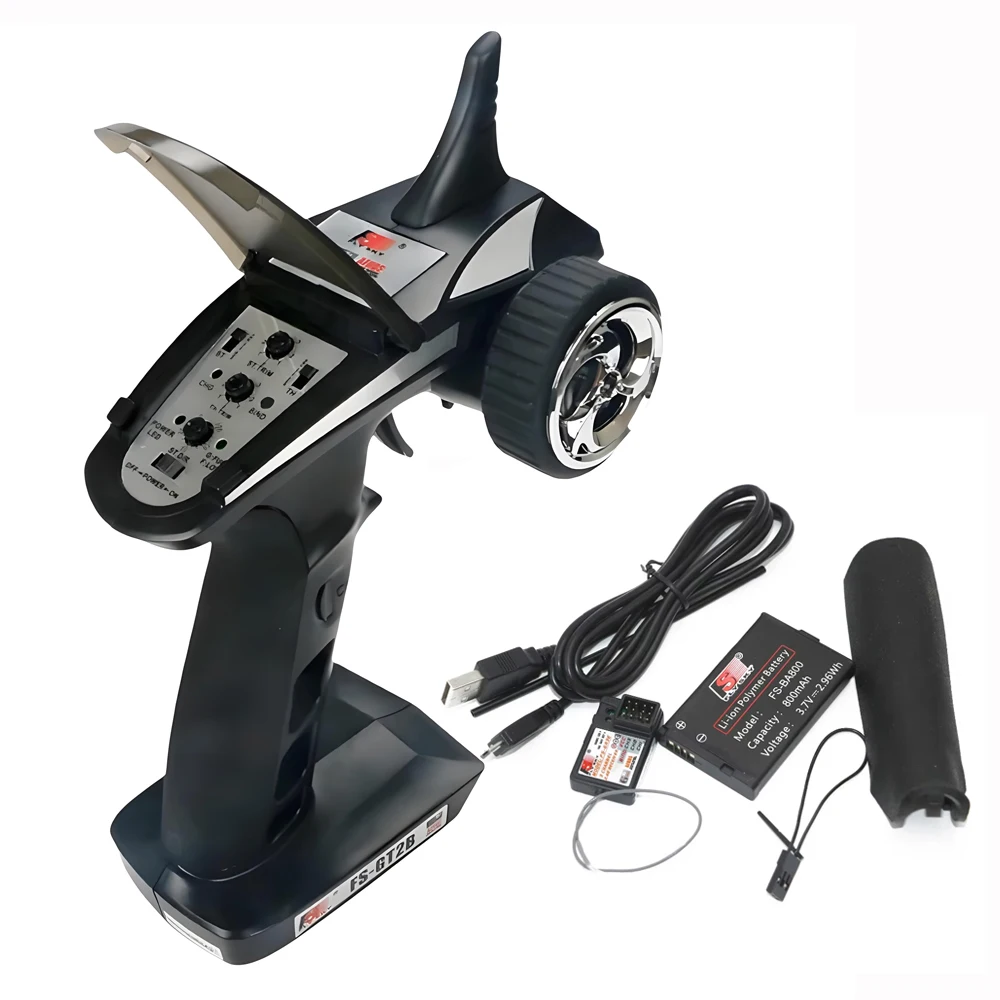 Flysky FS-GT2B FSGT2B GT2B 2.4G 3CH Gun Transmitter & GR3E Receiver W/ TX Battery For RC Car Boat Buggy Truck Parts