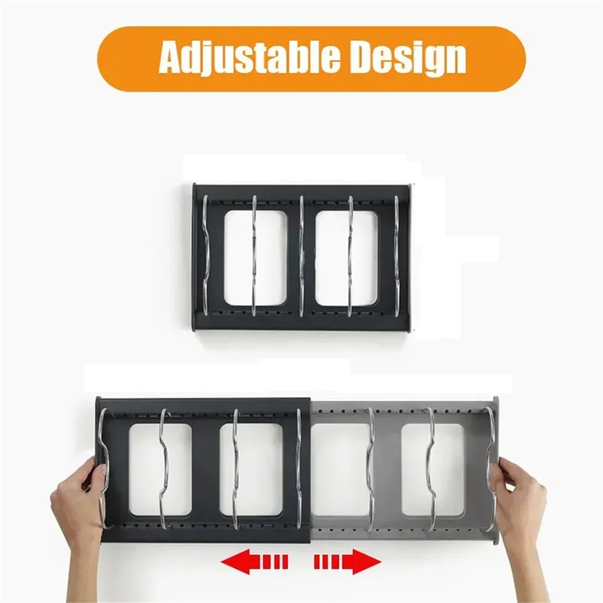 Expandable Storagerack,Kitchen Cabinet Bracket,Suitable Fordryingpot Lids and Cutting Boards,Cookware Rack, Storage Rack