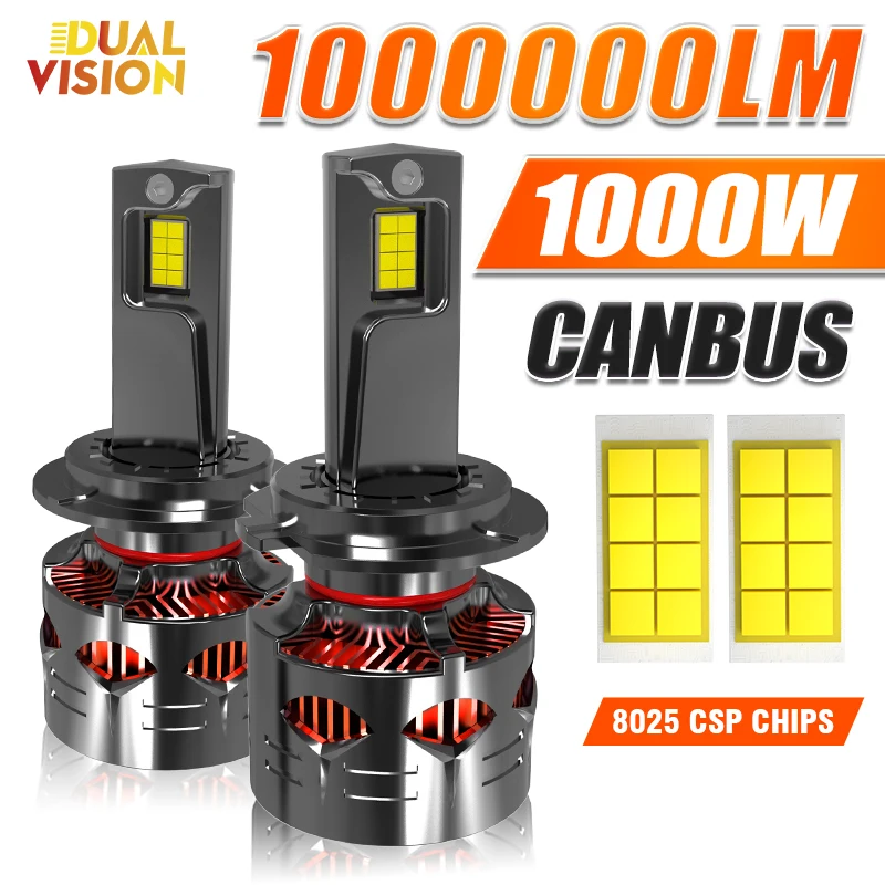 

K5C K6C H4 H7 H11 LED CANbus Bulbs 8025 CSP H1 H8 9005 9006 HB3 HB4 9012 HIR2 Led Headlight Turbo Auto Fog Lamp 6000K 12V