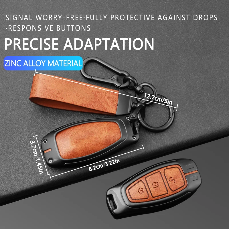 

New Alloy 3 Buttons New Car Key Cover Case Shell Fob For Ford Fiesta Focus Mondeo Kuga Escape C-Max /Grand C-Max Ecosport C-Max