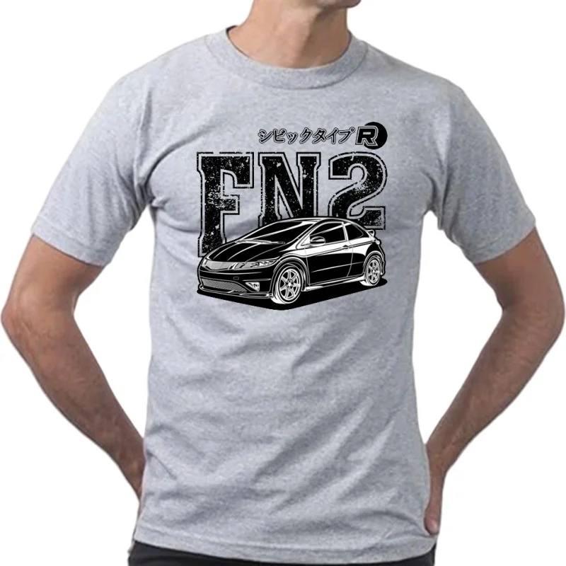 Rétro Civic Type R FN2 T-Shirt noir nouvel été hommà manchcourtJDM légendimprimer t-shirts garçon décontra