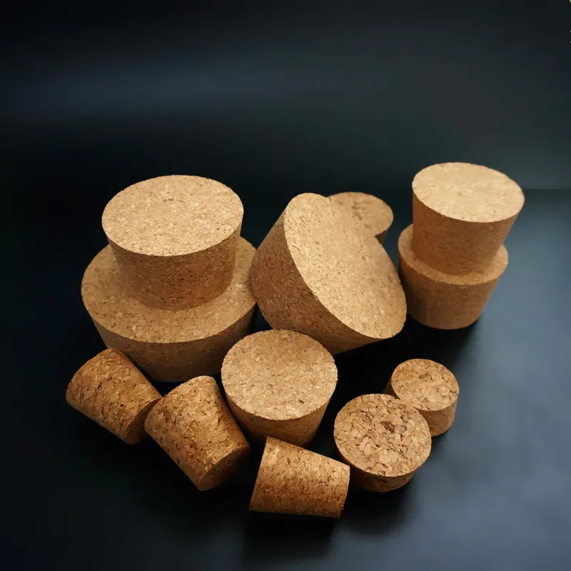 12pcs/lot Lab Big Size Top DIA 32mm To 88mm Wood Cork Cap Thermos Bottle Stopper Essential Oil Pudding Glass Bottle Lid