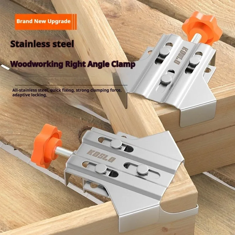 

Угловой зажим 90 градусов, 1 шт., из нержавеющей стали, для деревообработки, фоторамок, шкафов, мебели, инструмент для сварки