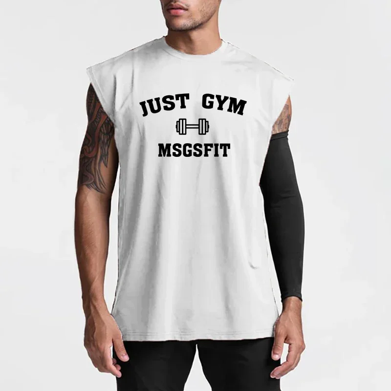 Summer Mens Gym Sports Mens Bodybuilding Fitness Workout Graphic Printed Loose Mesh Quickly-dry Mesh O-neck Sleeveless tank Tops image 6