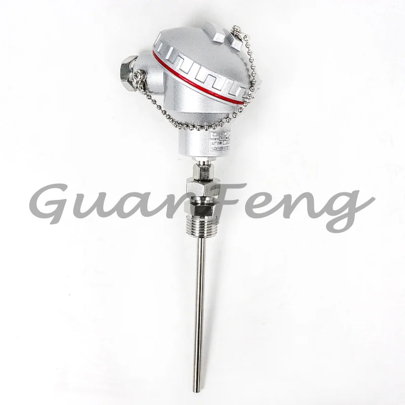 PT100 RTD Temperature Sensor Transmitter, 0‑10V Voltage Output Industrial Integrated Temperature Converter