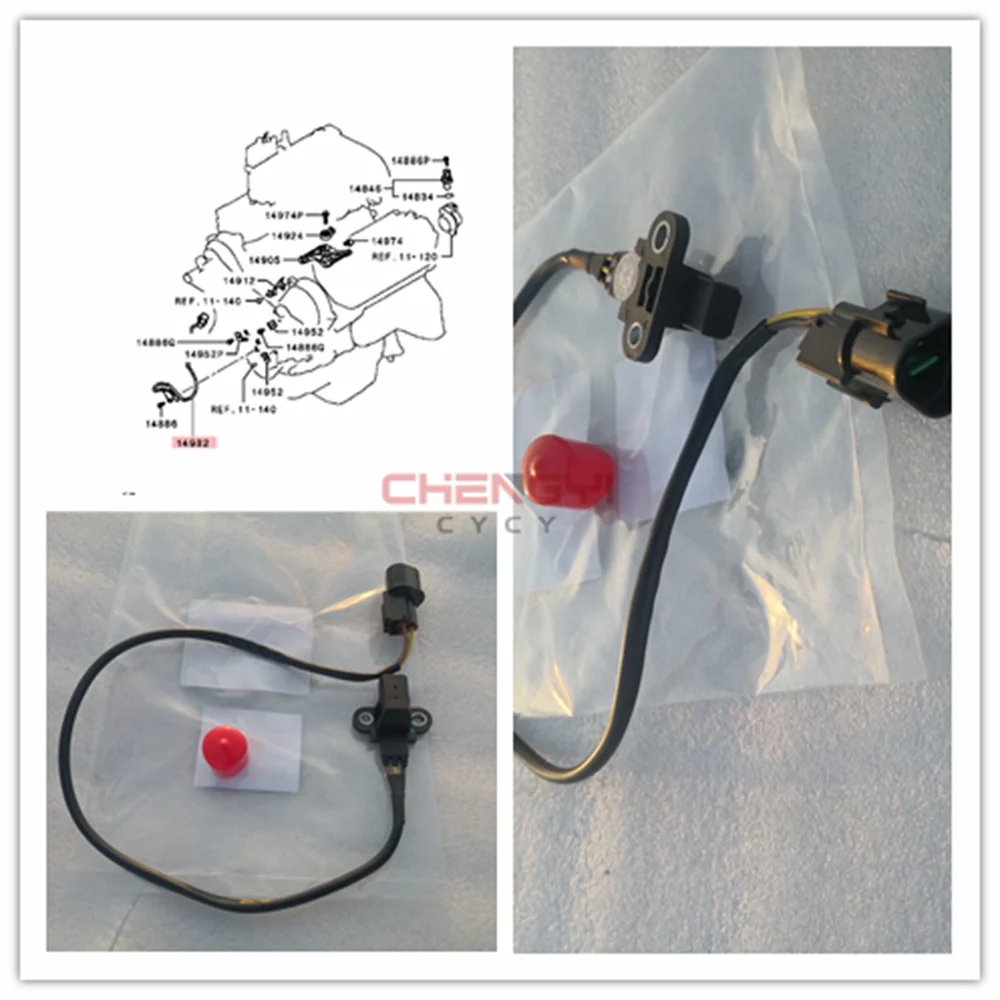 Crankshaft Position Sensor For Pajero Montero V93W V97W L200 Pickup 3.5 3.8L MR985145 J5T35171 PC557 CSS9257