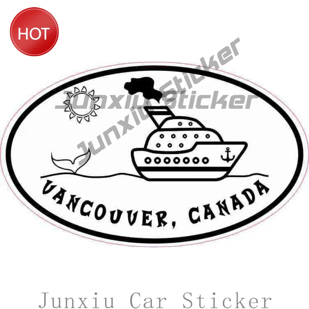 Travel Accessories Canada - Pegatina ovalada para coche con diseño