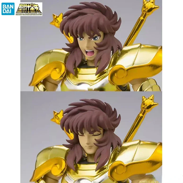 متوفر في المخزون BANDAI Saint Cloth Myth EX Golden Saint Libra Boy REVIVAL Ver. لعبة شخصية قابلة للجمع من مادة PVC #5