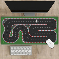 1PCS 300x600mm Rubber Mouse Pad Multipurpose Non-slip Desk Mat Thickness 2mm RC Racing Track Parking Lot Rail Road Pattern