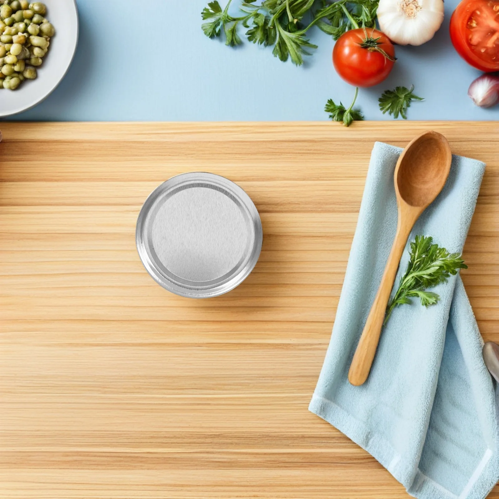 Couvercles de bocaux Mason de 66Mm, 100 pièces, bouchons hermétiques en fer blanc pour conserve, confiture, gelée, stockage d'épices, couvertures de conservation de cuisine réutilisables