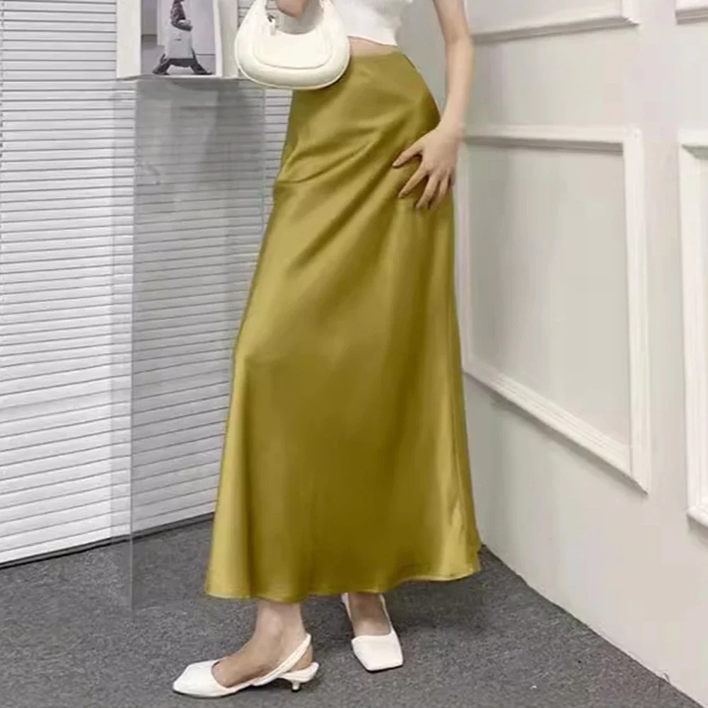 Comfortable Medium Length Skirts Versatile Skirts Casual Skirt Almond Hip-wrapped Skirt Brand New Commuting Style