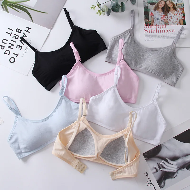 Soutien-gorge ajustable pour jeunes filles, sous-vêtements pour enfants, bonnets fins