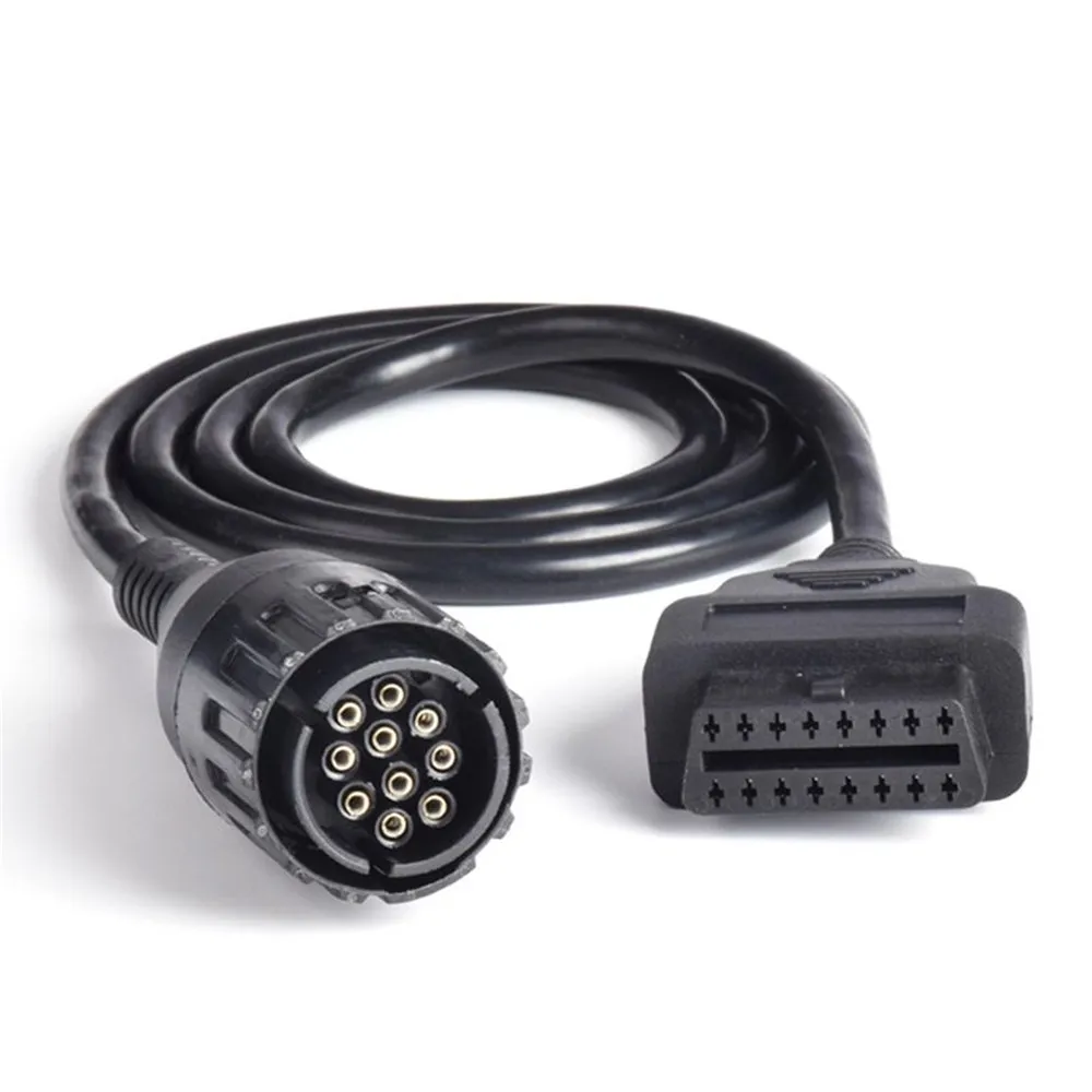 For BMW Motorcycles 10 Pin For BMW ICOM D Cable Cable Adapter 10Pin To 16Pin OBD2 Diagnostic Connector For BMW Extension Cable