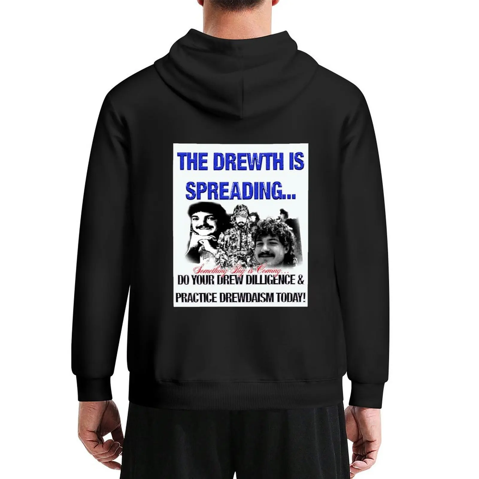 

The Drewth is Spreading Emergency Intercom Sticker Hoodie men wear autumn men's clothing anime clothing tracksuit men