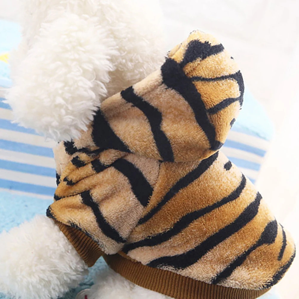 

Transform Pet Hoodies Winter Fashion Clothes Costumes Small Cloth Dogs Dog Hoodies Dog Tiger Costume Practical Use