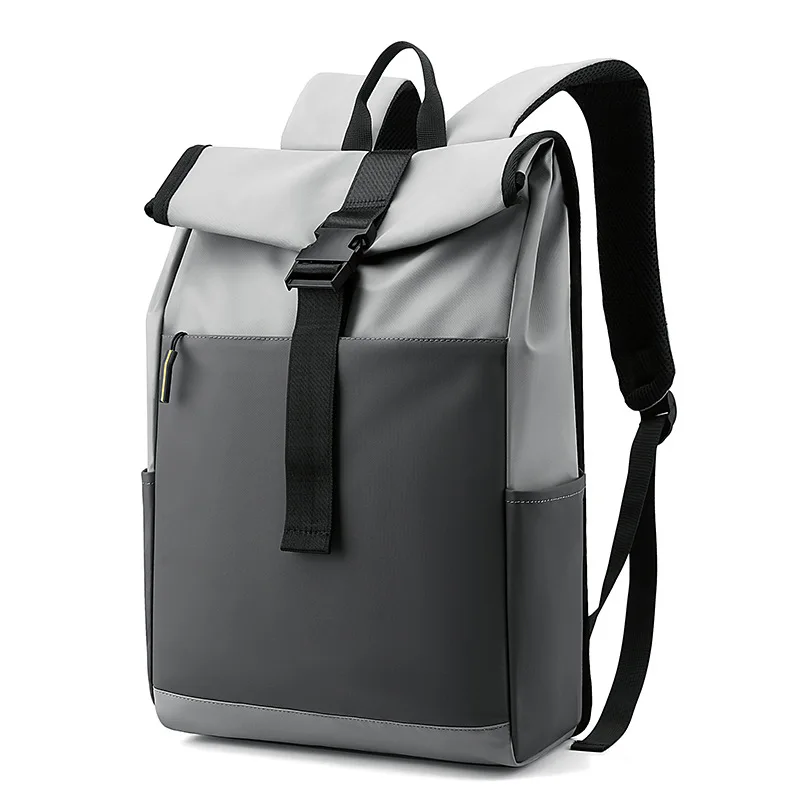 Men\'s Backpack Waterproof Rolling Top Backpack Travel Large Capacity Laptop Bag Sport Rucksack School Causal Backpack For Men