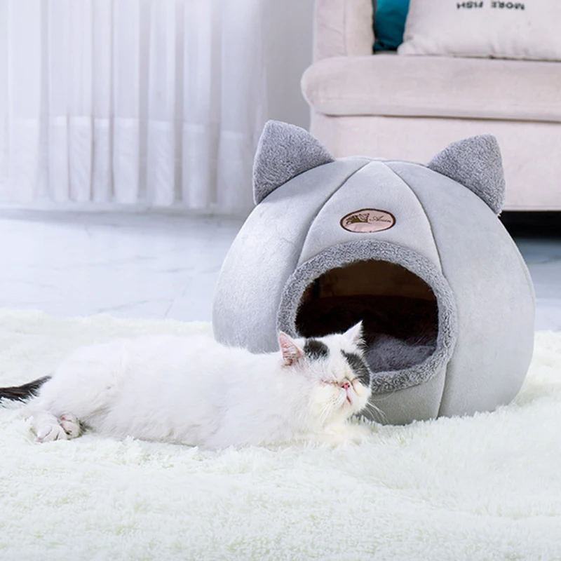 Thickened Cat House Cat Bed Pet Bed Soft Overall Washable Winter Warm Pet Mat Cat Dog,Rabbit Bed Pet Supplies