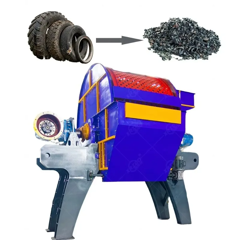 Customized Rubber Tire Shredder Machine Scrap Tire Shredder Waste Crumb Rubber Tyre Shredder Recycle Machinery