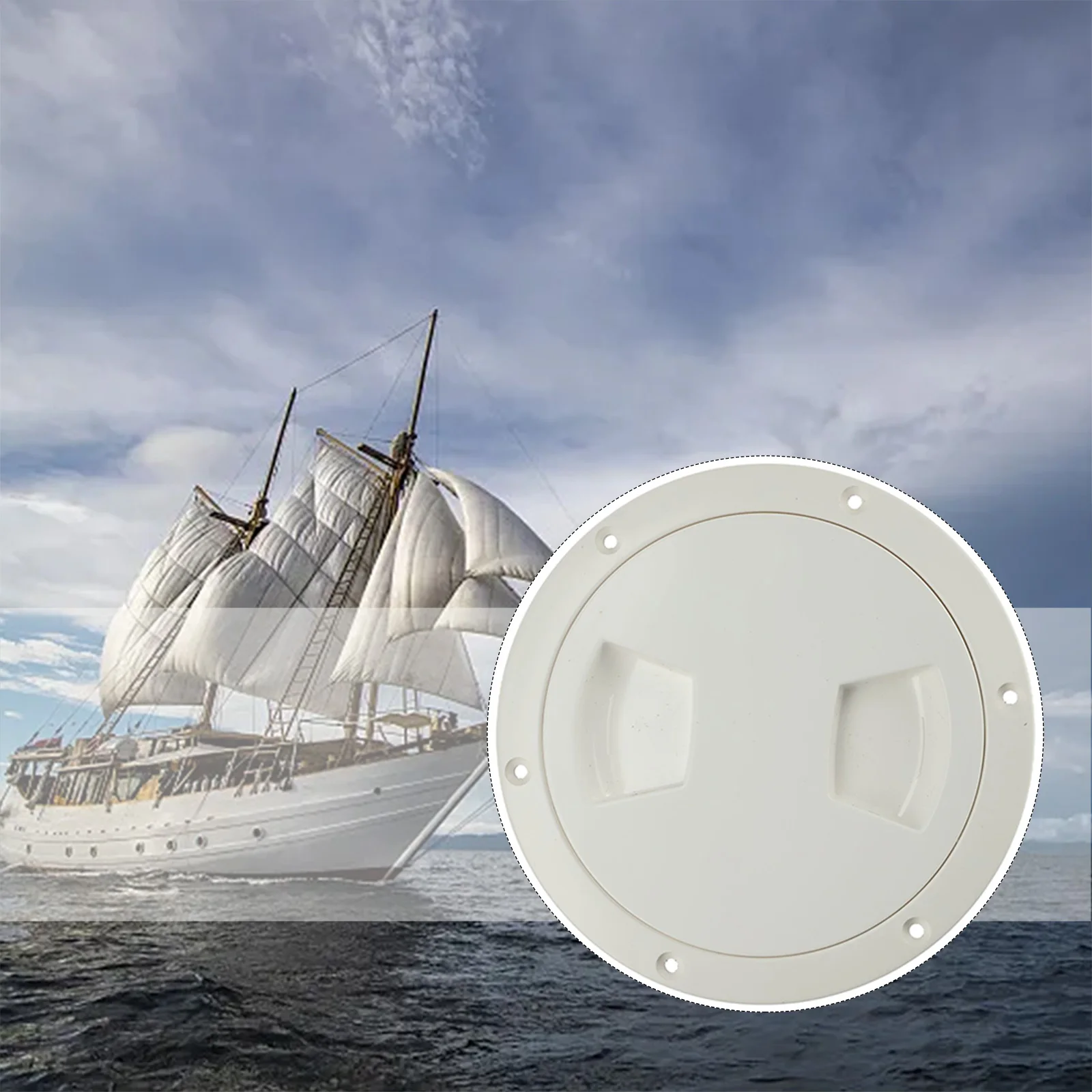 Parts Deck Cover Lid ABS plastic Weatherproof Yacht 5 Inch Anti-aging Marine Non-slip Replacement Round Useful