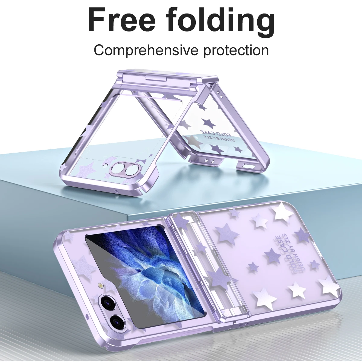 

Fashion Luxury Electroplated Shockproof Anti-Fingerprint Anti-Oil Lens & Hinge Protection Case For Samsung Z Flip 7 FE 6 5 4 3