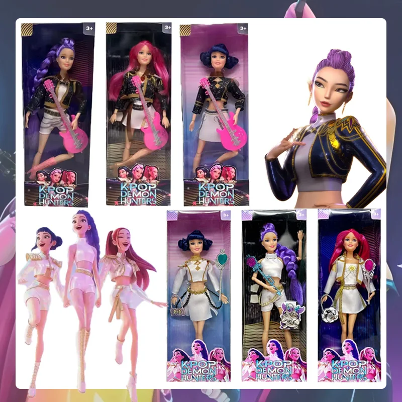 

Лидер продаж, 30 см K-Pop, охотники на демонов с нежной текстурой, аниме-кукла, виниловая игрушка Руми Мира Zoey, подарок-сюрприз на день рождения для девочек