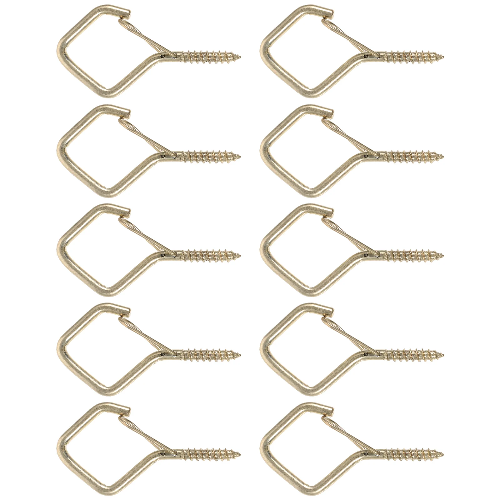 

10pcs Anti Slip Spring Hooks Heavy Duty Screw In White Ideal for Ceilings Roofs Patios Balconies Decks Porches Trees Fences