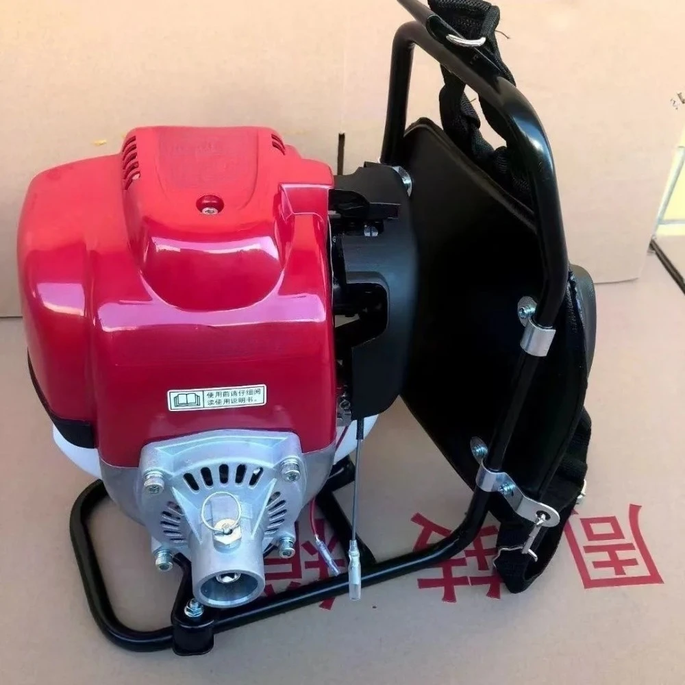 2 set 4-Stroke Power for GX50 With Back Frame Base Connect Plate Backpack Side Brush Cutter Head
