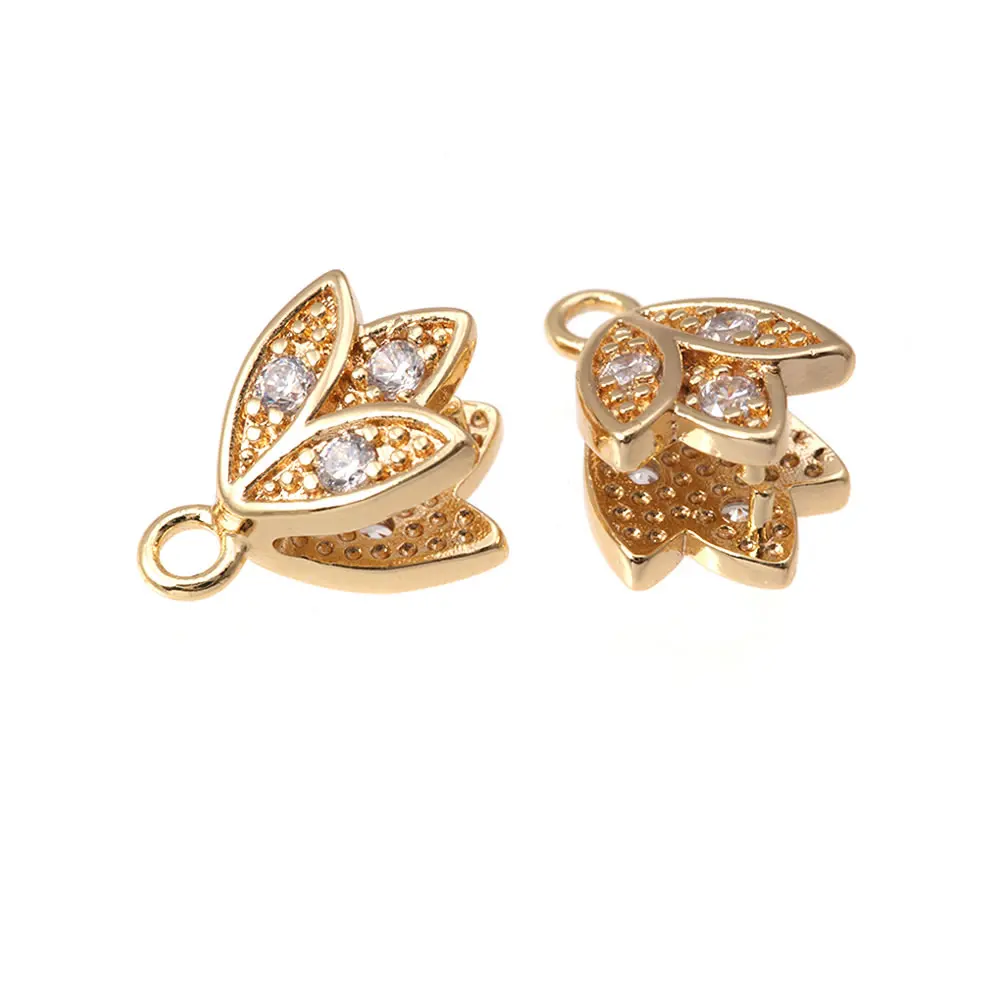 18K Gold Color Charms Connector Pendants Clasps Beads Connector High Quality Jewellery Making Rosediy official-website