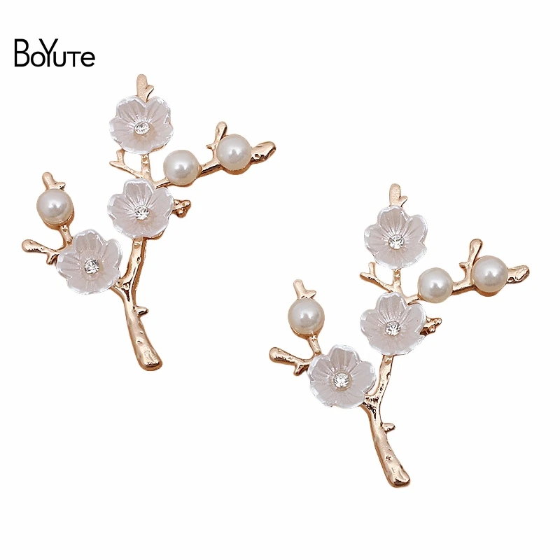 

BoYuTe (30 Pieces/Lot) 43*52MM DIY Antique Flower Branch Alloy Jewelry Accessories