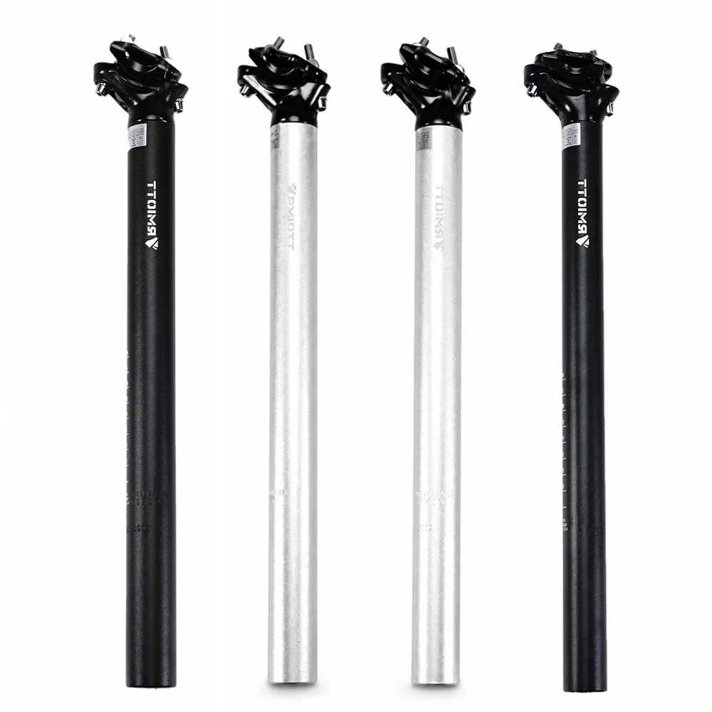 RMIOTT Aluminiumlegierung Fahrrad-Sattelstütze 27,2mm 30,9mm 31,6mm X 400mm Doppelbolzen Verstellbare Sattelstütze für MTB Rennrad