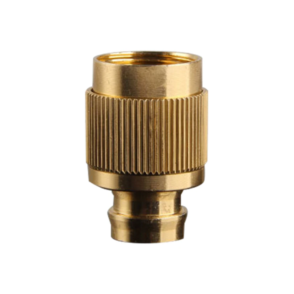 Spray Nozzle Copper Plating High Pressure Direct Spray Sprinkler Garden Hose Fittings for Car Cleaning Flower Grass Watering