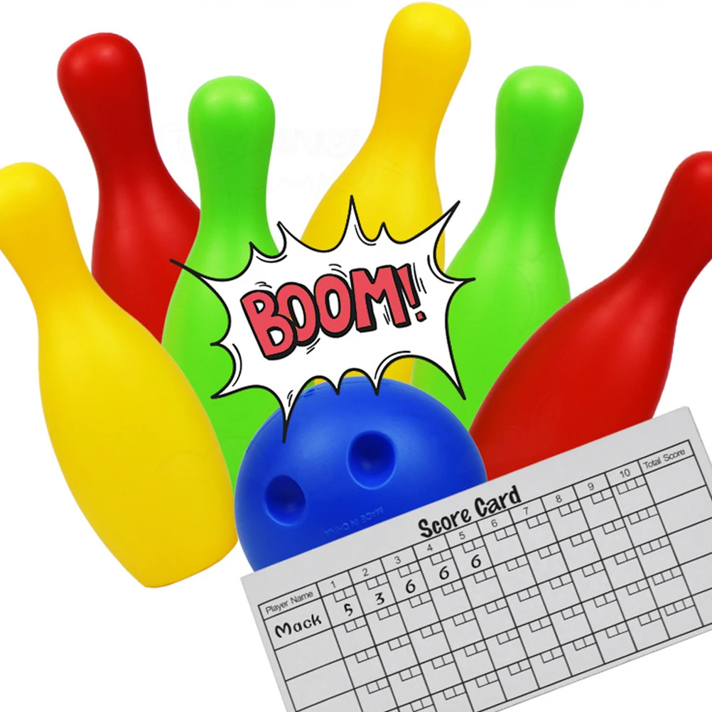 

22Cm Kids Bowling Set Plastic Bowling For Indoor Outdoor Family Party Lightweight No Electricity Hand Eye Coordination Exercise