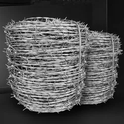 Selling 100m Hot Dipped Galvanized Steel Barbed Wire Farm protective rope fence with low price
