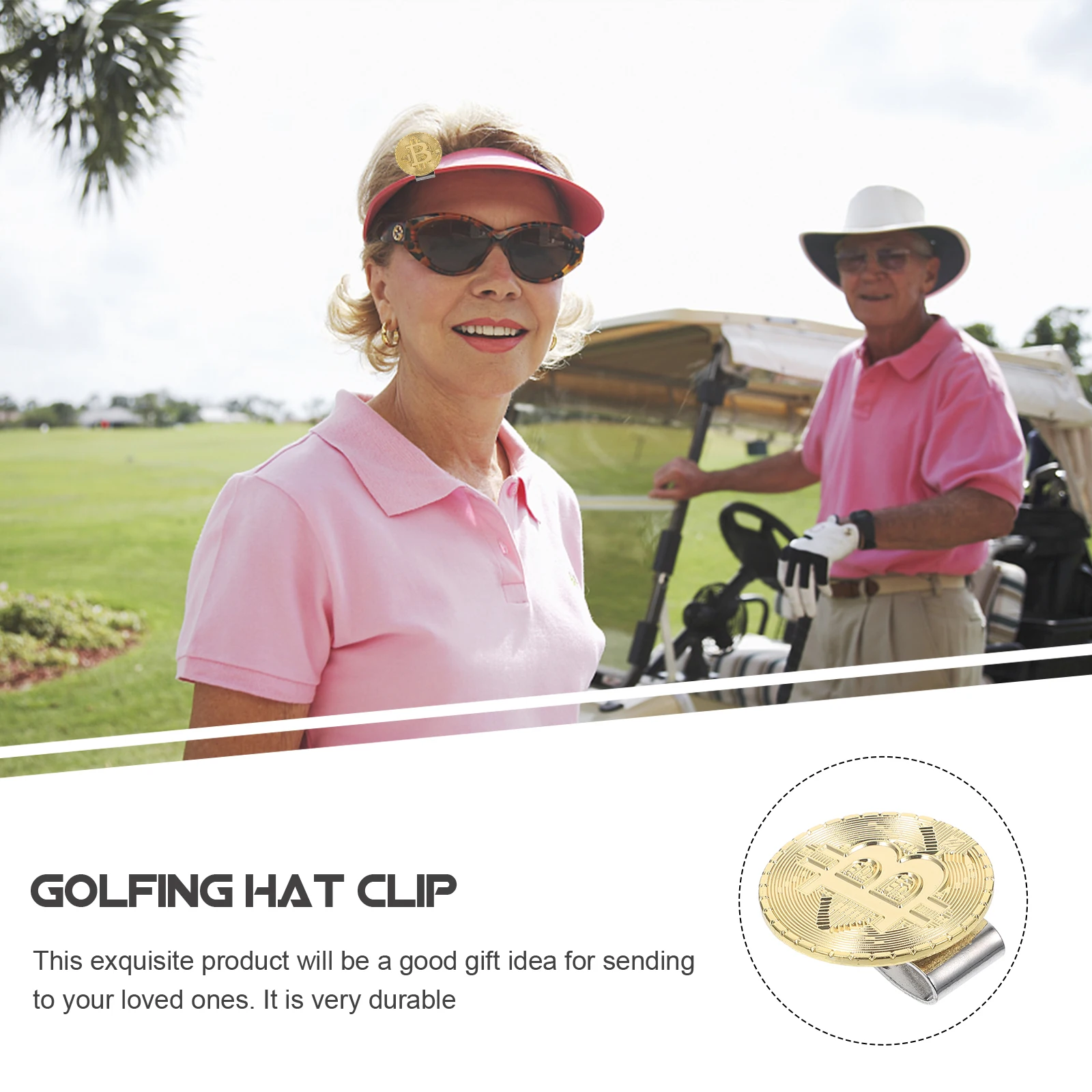 

Golf Metal Hat Clip Hats Convenient Golfs Accessories for Men Ball Markers Delicate