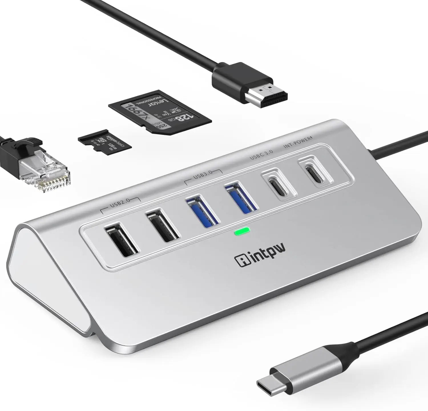 

10-in-1 USB-C Docking Station with 4K HDMI, Ethernet, PD Charging for MacBook iPad Laptop