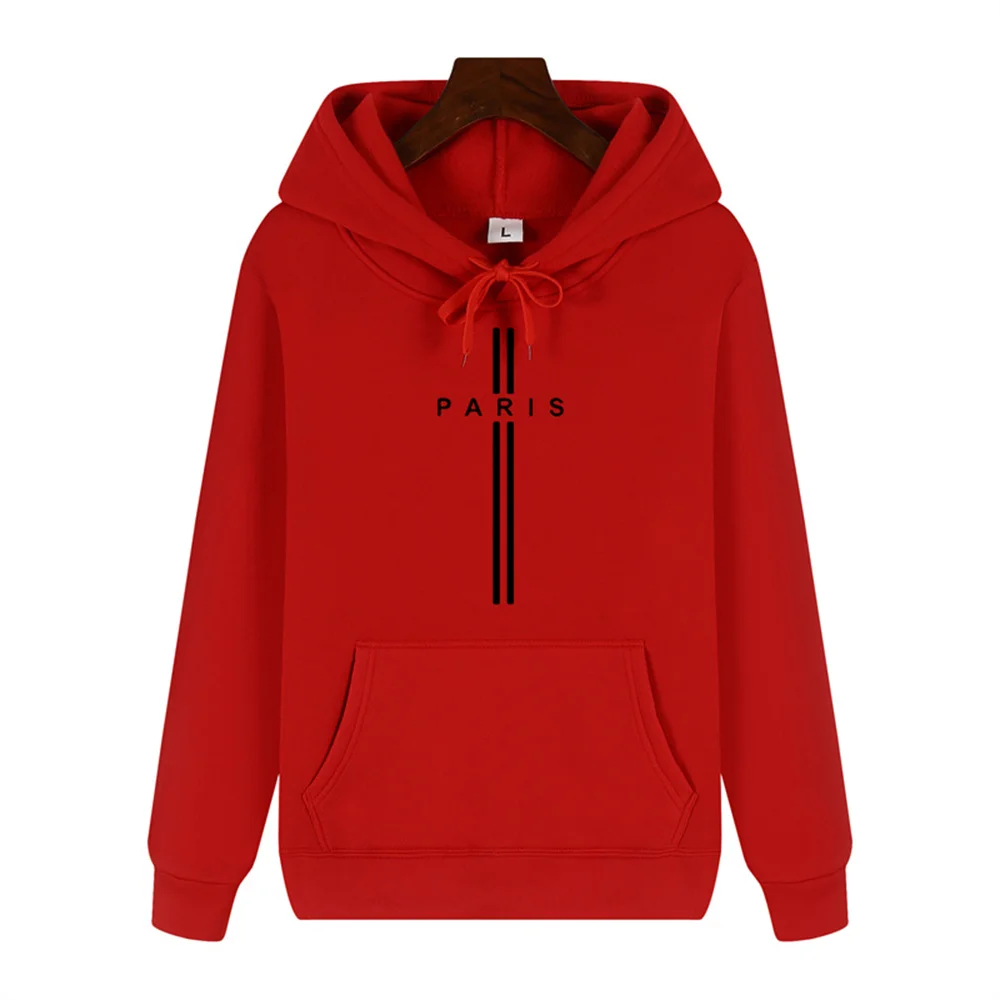 Hoogwaardig eenvoudig Parijse printontwerp, comfortabele en warme trui voor de herfst-wintermode uit 2025 en volwassen streetwear