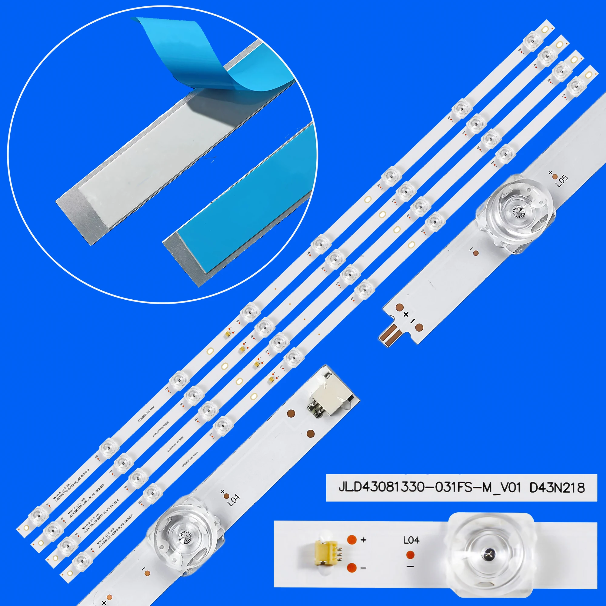 LED Backlight Strip For HTY-43F11B-VS 43FA0A00 QLED-43N23 U43B9000QN TF-LED43S90T2SU SM-LED43M02SU JL.D43081330-031FS-M_V0