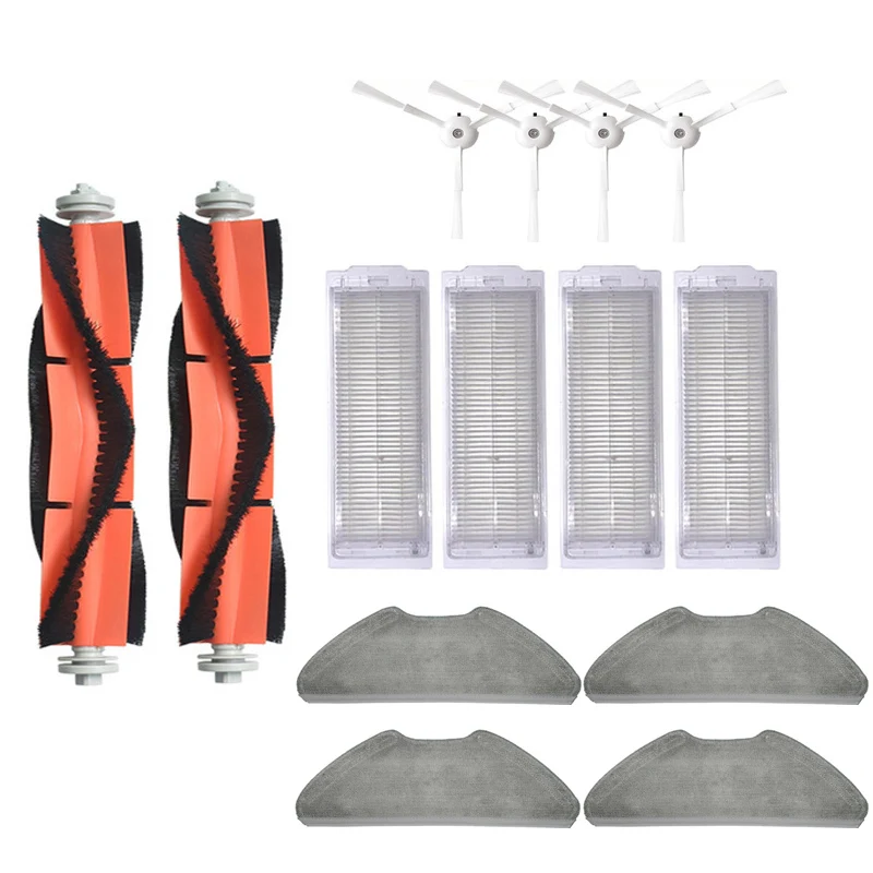 Mới Bộ Lọc Hepa Bàn Chải Cạnh Bên Chính Chổi Cây Lau Nhà Vải Cho Xiaomi Mi Robot Vacuum Cây Lau Nhà 2 Lite Cây Lau Nhà 2 Pro MJSTL MJST1SHW Phần